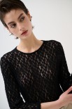 MAGLIA BODY MANICA 3/4 NERO