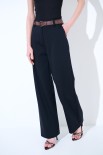 PANTALONE DRITTO CON CINTURA NERO