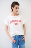 T-SHIRT SCRITTA FORTE DEI MARMI 1990 ROSSO