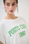 T-SHIRT SCRITTA PORTO CERVO 1980 VERDE