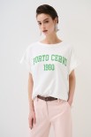 T-SHIRT SCRITTA PORTO CERVO 1980 VERDE