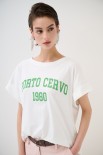 T-SHIRT SCRITTA PORTO CERVO 1980 VERDE