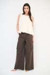 PANTALONE LARGO CON TASCHE MORO