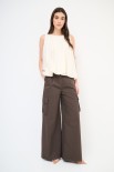 PANTALONE LARGO CON TASCHE MORO