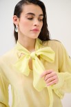 BLUSA CON FIOCCO VOILE GIALLO