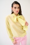 BLUSA CON FIOCCO VOILE GIALLO