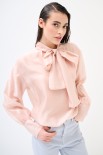 BLUSA CON FIOCCO VOILE ROSA