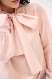 BLUSA CON FIOCCO VOILE ROSA