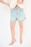 SHORTS DENIM RISVOLTO SLAVATO JEANS