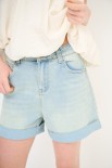 SHORTS DENIM RISVOLTO SLAVATO JEANS