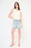 SHORTS DENIM RISVOLTO SLAVATO JEANS