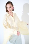 CAMICIA OVER MANTELLA GIALLO