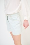 SHORTS CON RISVOLTO CREMA