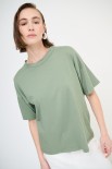 T-SHIRT OVER TINTO CAPO VERDE MILITARE