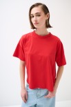 T-SHIRT OVER TINTO CAPO ROSSO