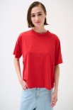 T-SHIRT OVER TINTO CAPO ROSSO