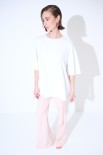 T-SHIRT OVERSIZE LUNGA BIANCO