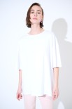 T-SHIRT OVERSIZE LUNGA BIANCO