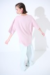 T-SHIRT OVERSIZE LUNGA ROSA