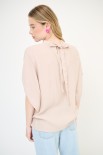BLUSA CON FIOCCO COLLO BEIGE