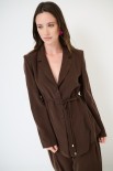 CAMICIA COLLO GIACCA CON LACCIO MORO