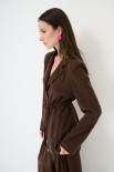 CAMICIA COLLO GIACCA CON LACCIO MORO