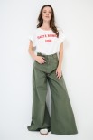 PANTALONE LARGO TELA PARACADUTE TAGLIO VIVO MILITARE