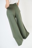 PANTALONE LARGO TELA PARACADUTE TAGLIO VIVO MILITARE