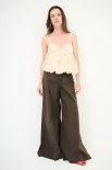 PANTALONE LARGO TELA PARACADUTE TAGLIO VIVO MORO