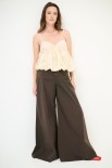 PANTALONE LARGO TELA PARACADUTE TAGLIO VIVO MORO