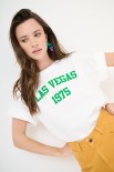 T-SHIRT SCRITTA LAS VEGAS 1975 VERDE