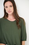MAGLIA OVER M/MANICA RIGA DAVANTI SALVIA