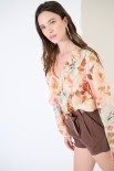 BLUSA DOPPIA ROUCHES DAVANTI BURRO