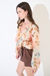 BLUSA DOPPIA ROUCHES DAVANTI BURRO