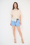 SHORTS PALLONCINO + CINTURA JEANS