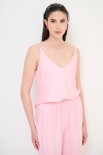 CANOTTA SVASATA RASO ROSA BABY