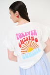 T-SHIRT SUNSETS DAV. STAMPA SUL DT BIANCO