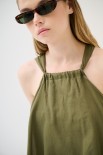 ABITO MINI A BALZE SCOLLO AMERICANA MILITARE