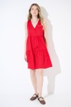 ABITO CORTO BALZE ROSSO