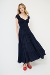 ABITO LUNGO SMOKE CON BALZE BLU