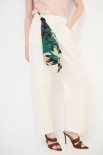 PANTALONE BALLON TELA CON FOULARD BURRO