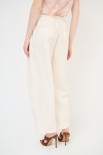 PANTALONE BALLON TELA CON FOULARD BURRO