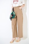PANTALONE BALLON TELA CON FOULARD CAMMELLO