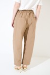 PANTALONE BALLON TELA CON FOULARD CAMMELLO