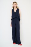 PANTALONE AMPIO CON ELASTICO BLU