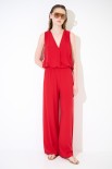 PANTALONE AMPIO CON ELASTICO ROSSO