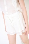 SHORTS MUSSOLA DOPPIA BALZA BURRO
