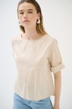 TOP SCATOLINA M.MANICA BEIGE