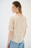 TOP SCATOLINA M.MANICA BEIGE