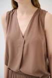 TOP SMANICATO SCOLLO V MORO